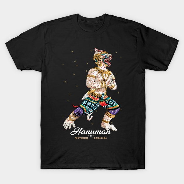 Hanuman Pantomine Ramayana T-Shirt by KewaleeTee